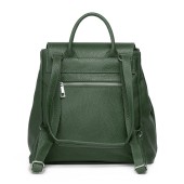 Rucsac dama tip geanta de umar din piele naturala DiAmanti Tosca Verde Scuro